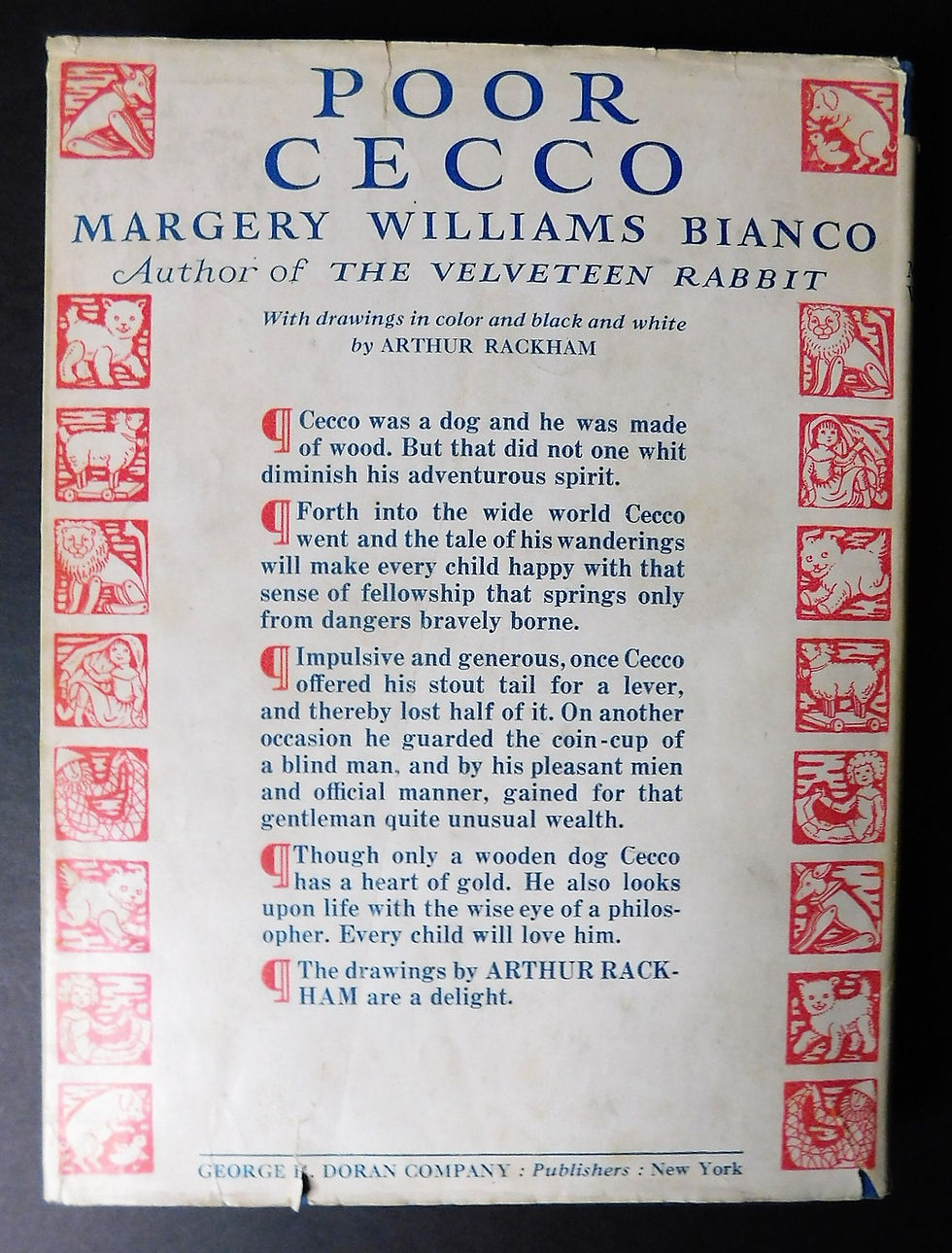 Thumbnail: POOR CECCO - 1925 Presentation Copy ,Margery Williams Bianco, 1st Edition