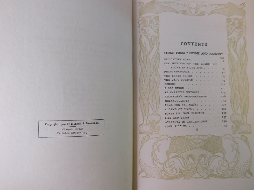 Thumbnail: Lewis Carroll & Peter Newell, The Hunting of the Snark - 1903- A Near Fine Copy
