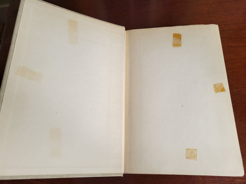 Thumbnail: Front endpaper with tape residue