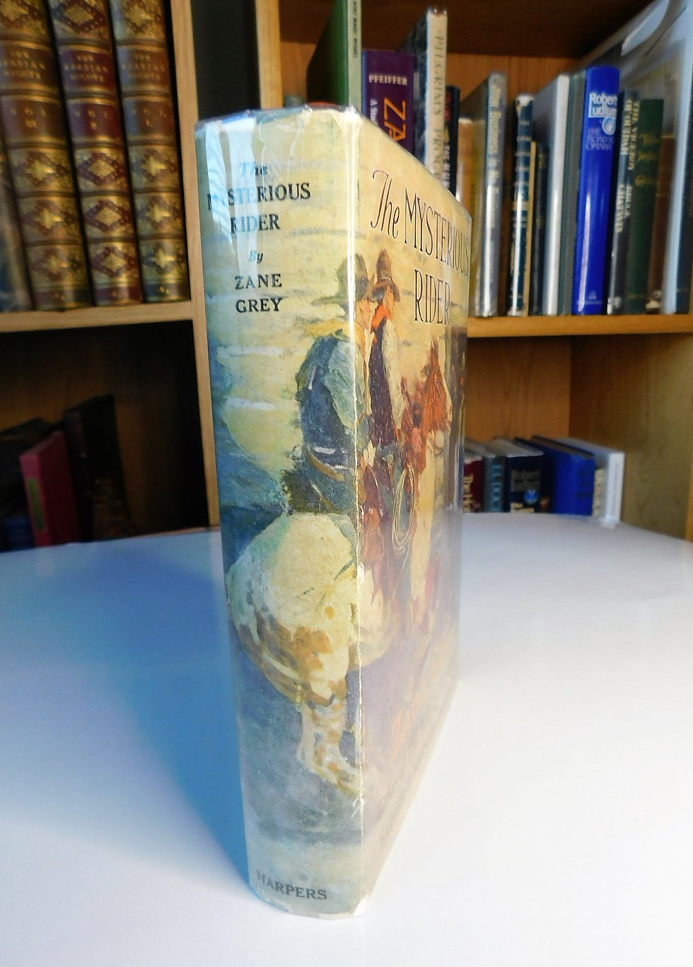 Thumbnail: Zane Grey Signed Copy of The Mysterious Rider, 1921 Harper 1st Edition