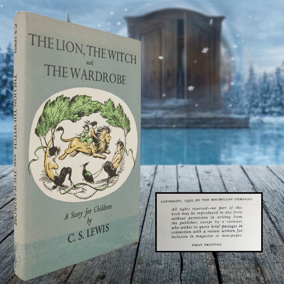 first edition of the lion the witch and the wardrobe with jacket