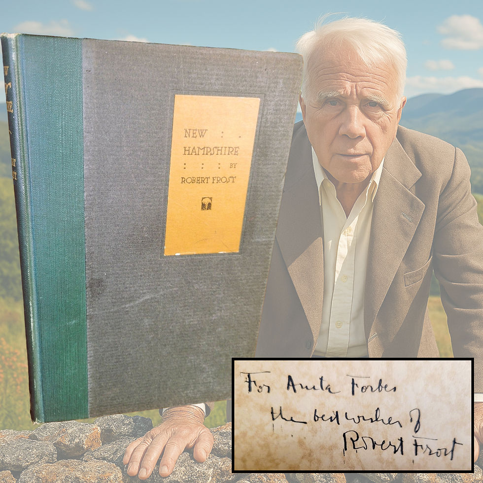 robert frost new hampshire signed