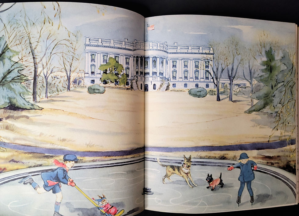 Thumbnail: Scamper's Christmas, Marjorie Flack and Anna Roosevelt Dall, 1934 first edition