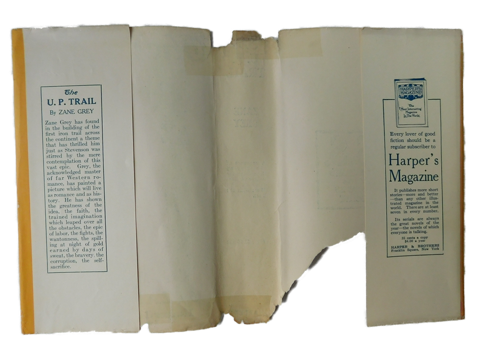 Thumbnail: The U.P Trail ~ Zane Grey 1918 SIGNED 1st Edition In The Rare Dust Jacket