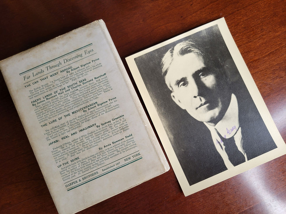 Thumbnail: Zane Grey, RARE Large SIGNED Photo with Tales of lonely Trails, 1922 1st Edition