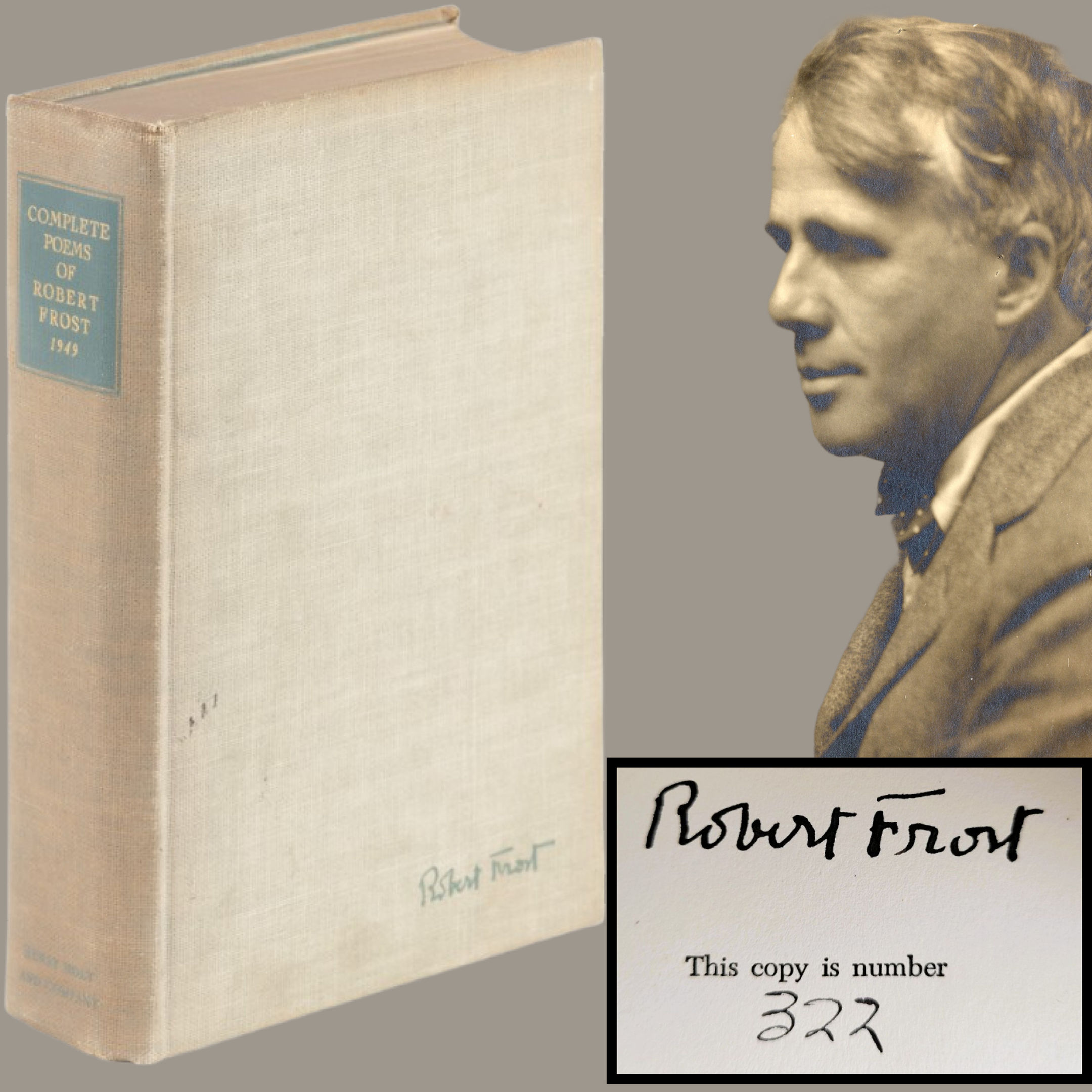 Robert Frost 1949 signed complete poems