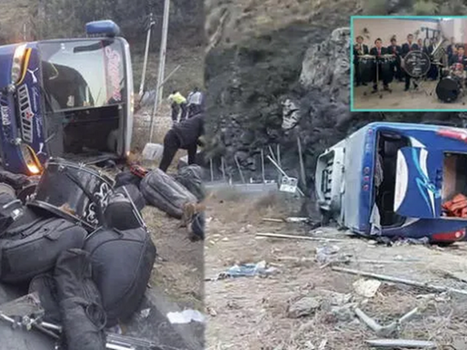 Lima: Bus de la orquesta musical se despista y deja un muerto y músicos heridos