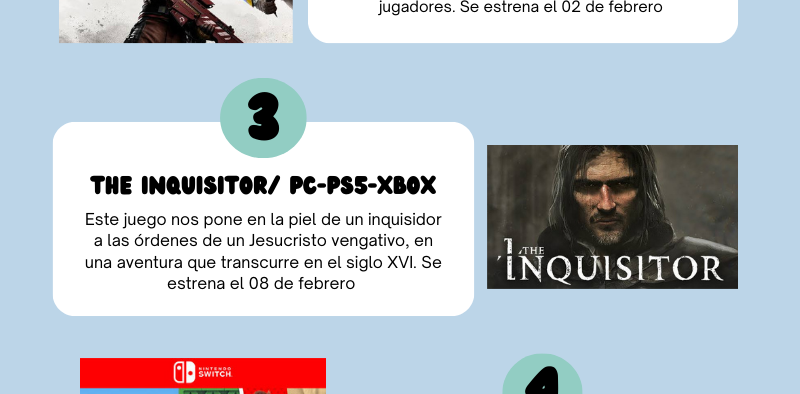 Lanzamientos en febrero del 2024