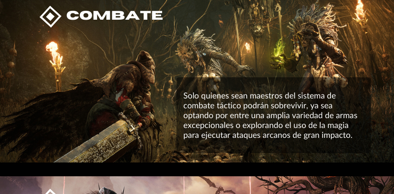 Disfruta de un juego de fantasía oscura y acción