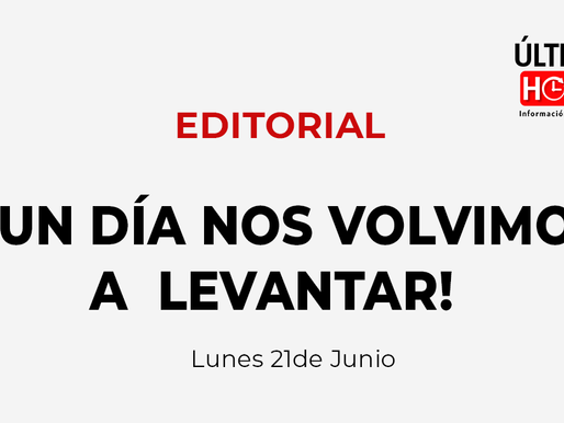 ¡Y UN DÍA NOS VOLVIMOS A LEVANTAR!