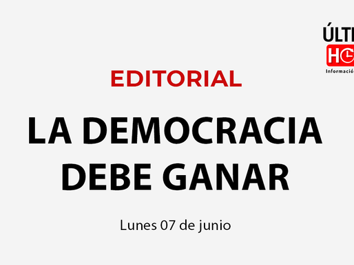 LA DEMOCRACIA DEBE GANAR