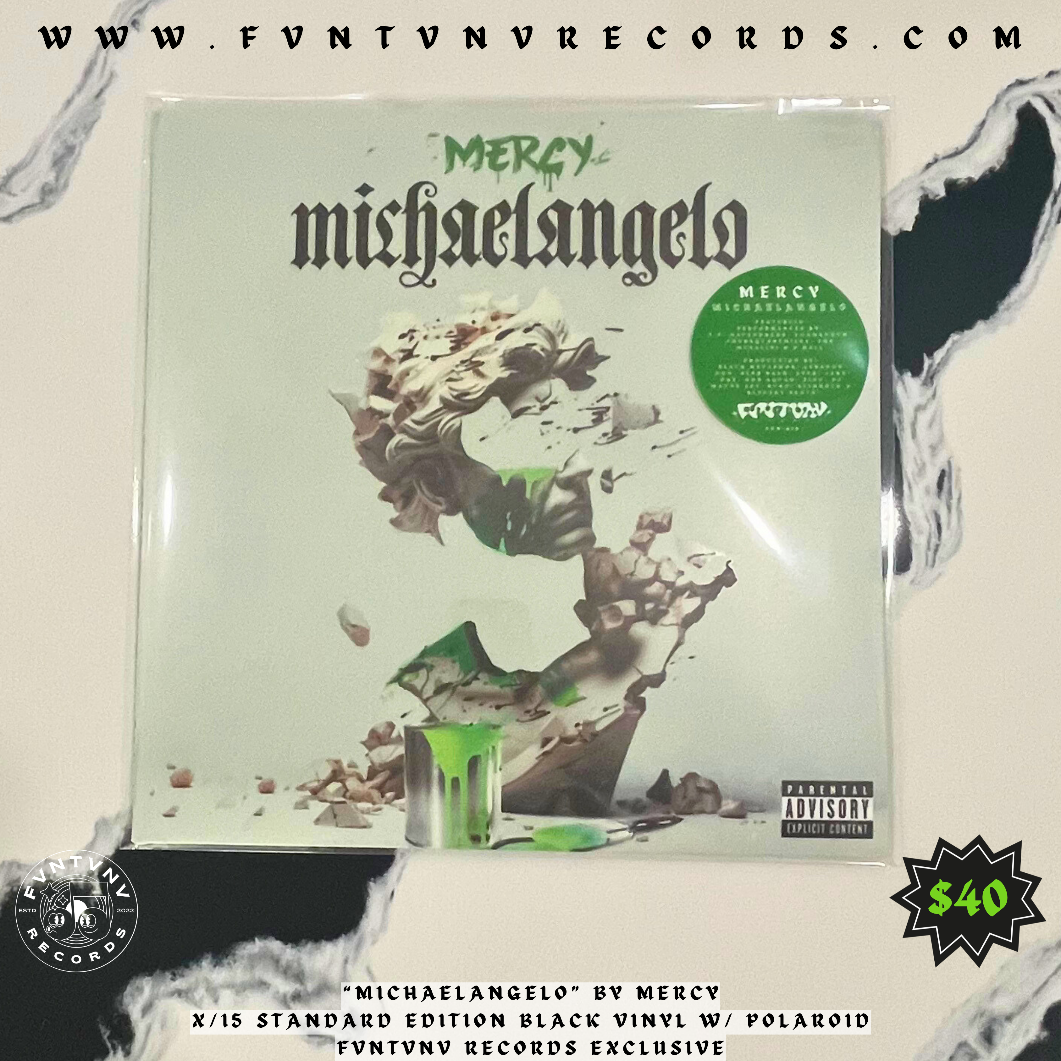 "Michaelangelo" by Mercy - Black Vinyl w/ Polaroid