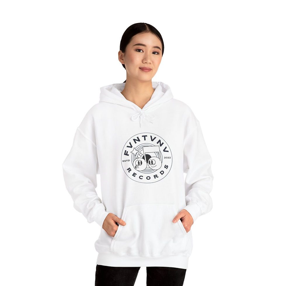 Thumbnail: FVNTVNV Records Hooded Sweatshirt - Design 2