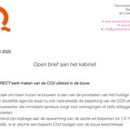 open brief aan het kabinet