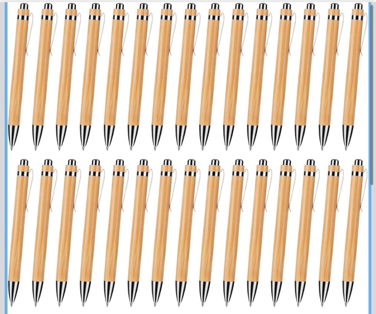 Bambuskugelschreiber mit Gravur