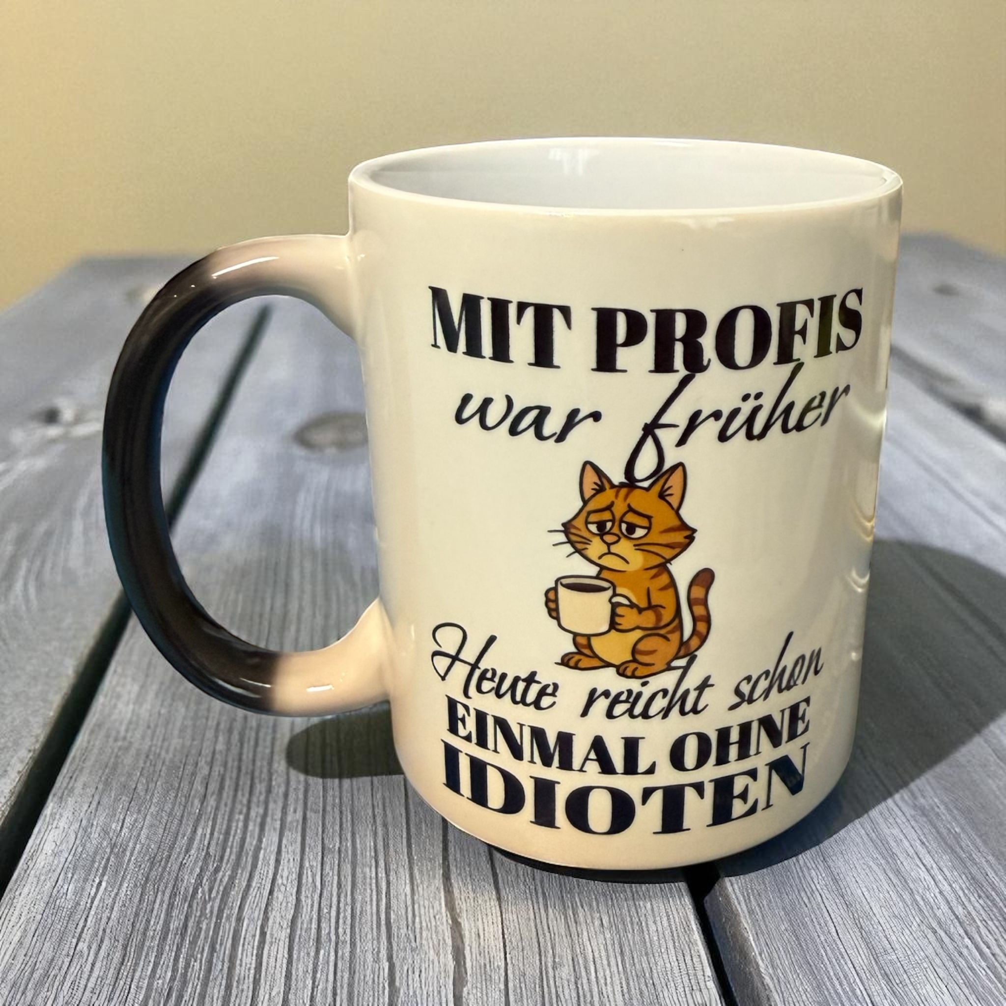 Tasse mit Profis war früher ....