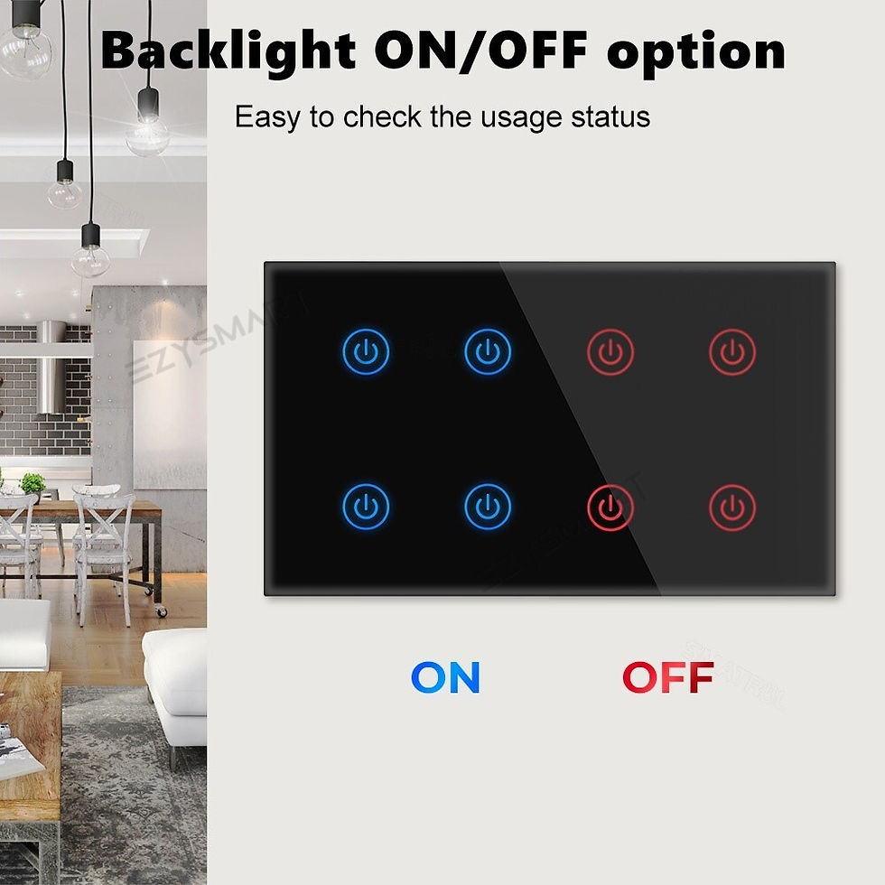Thumbnail: EzySmart 8 Gang Smart WiFi Switch With Power Monitor