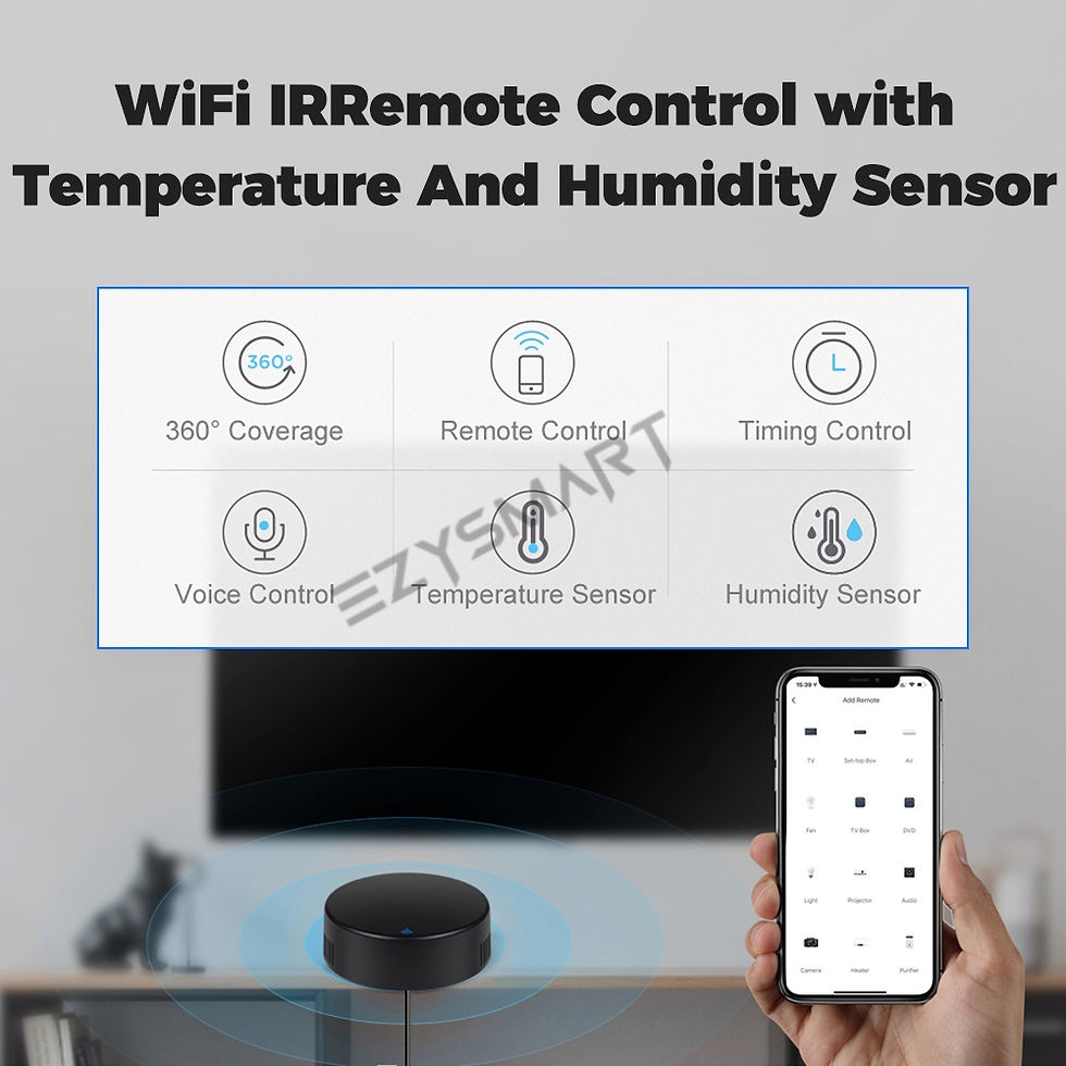 Thumbnail: EzySmart 3in1 Wifi IR Remote Control With Universal Temperature & Humidity Senso