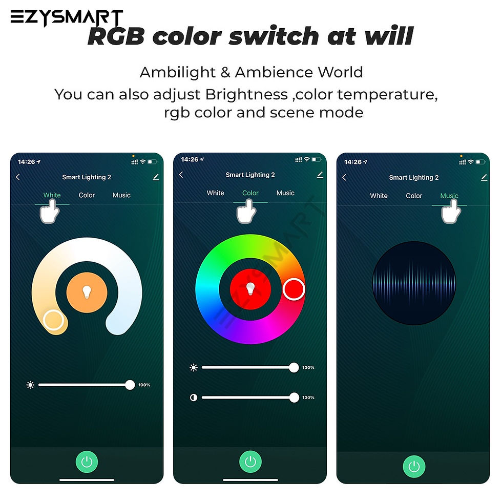Thumbnail: EzySmart Zigbee 10W Smart RGB+CCT Light Bulb