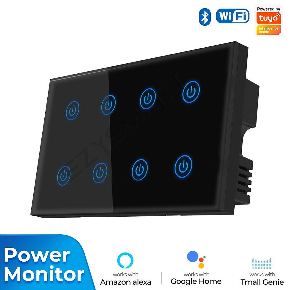 Thumbnail: EzySmart 8 Gang Smart WiFi Switch With Power Monitor