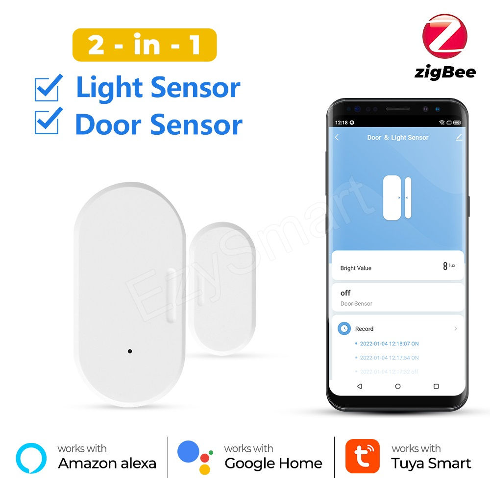 EzySmart ZigBee Door Sensor with Light Sensor
