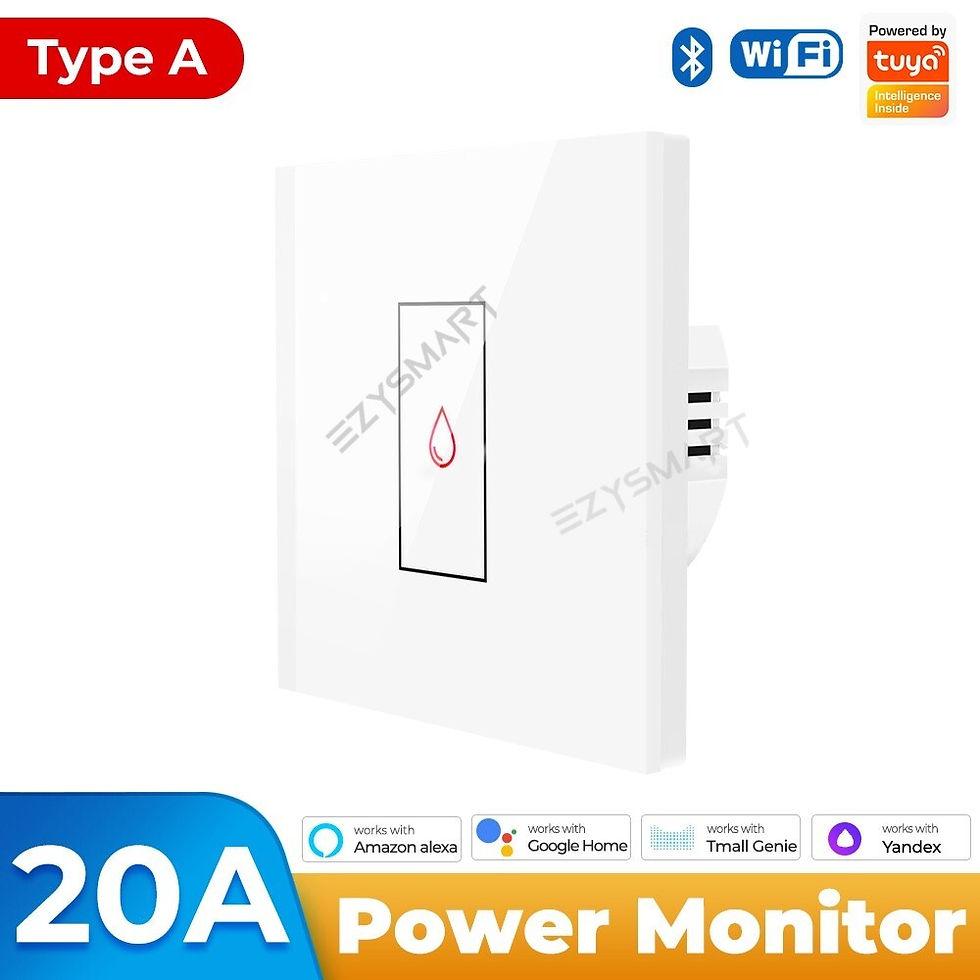 Thumbnail: EzySmart 20A 40A Smart Touch Screen WiFi High Power Switch