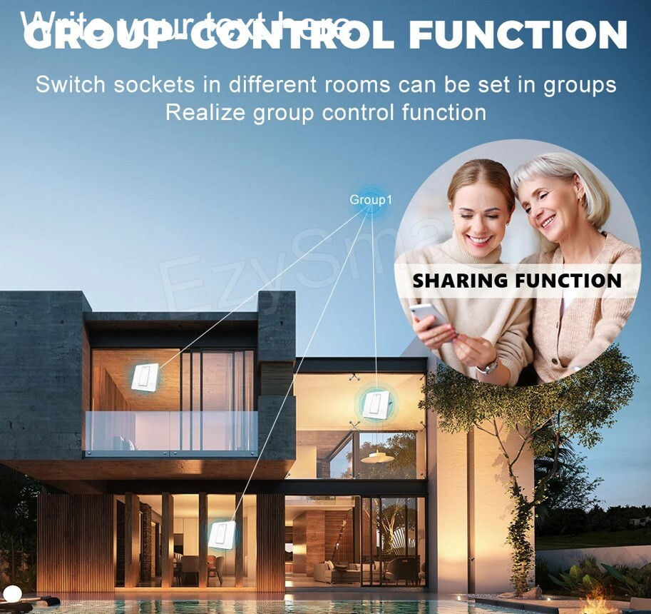Thumbnail: EzySmart Wi-Fi / ZigBee 20A High Power Smart Switch (Piano Key)