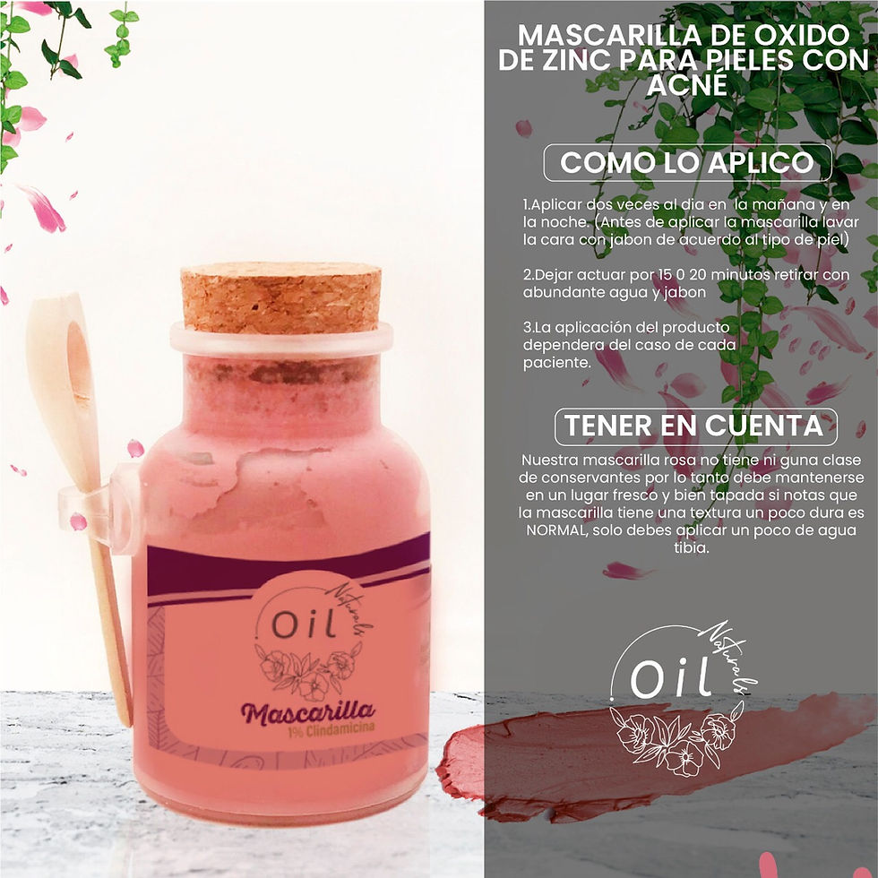 Miniatura: MASCARILLA ROSA DE ÓXIDO DE ZINC 