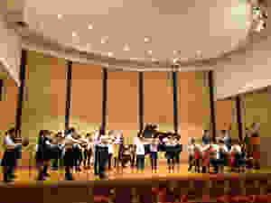 Rehearsal before the lunch time concert