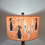 Thumbnail: Mid Century Modern Lamp Shade MCM Fiberglass Atomic Kitty Cat Mod Coral Pink