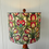 Thumbnail: Mid Century Modern Lamp Shade MCM Fiberglass “Stained Glass” Tulip Flower Art 2
