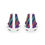 Thumbnail: Rainbow Paint Splash Stripes Pride Canvas Sneakers