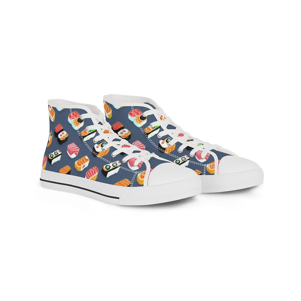 Jewel Box Sushi Food Canvas Sneakers