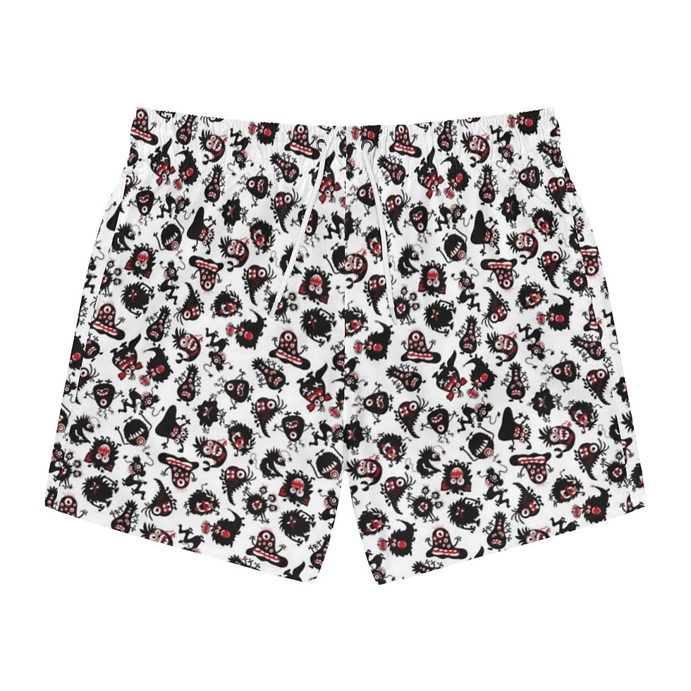 Thumbnail: Cute Cartoon Monsters Swim Trunks