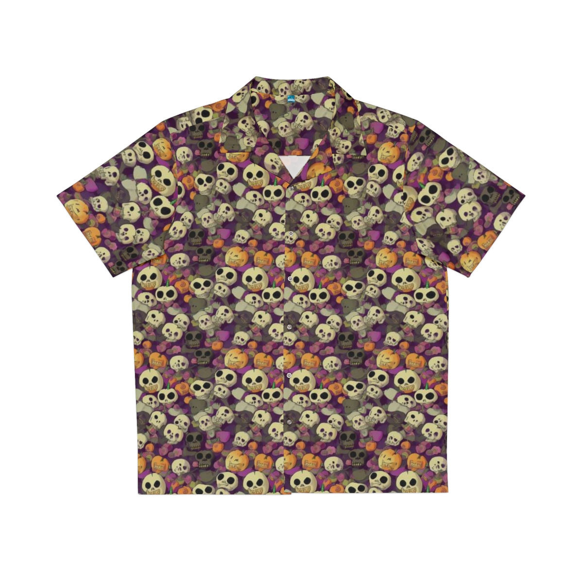 Spooky Anime Pumpkins and Skulls Halloween Shirt