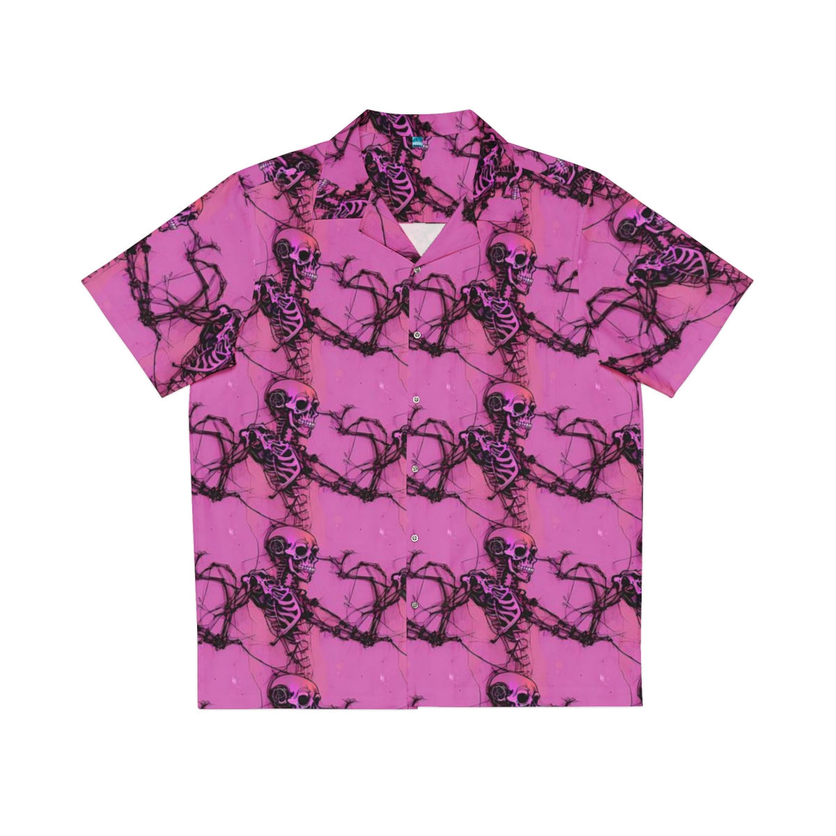 Spooky Pink 90's Sketchy Skeletons Halloween Shirt
