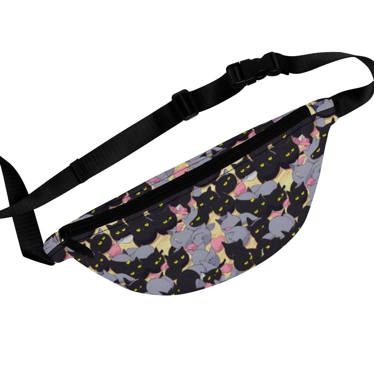 Spooky Cute Black Cats Halloween Fanny Pack