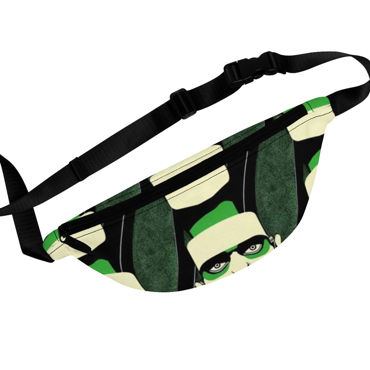 Spooky Art Deco Frankenstein Halloween Fanny Pack