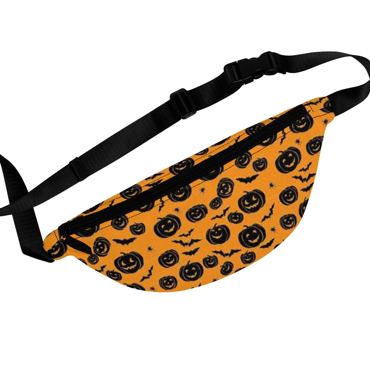 Spooky Classic Pumpkins and Bats Halloween Fanny Pack