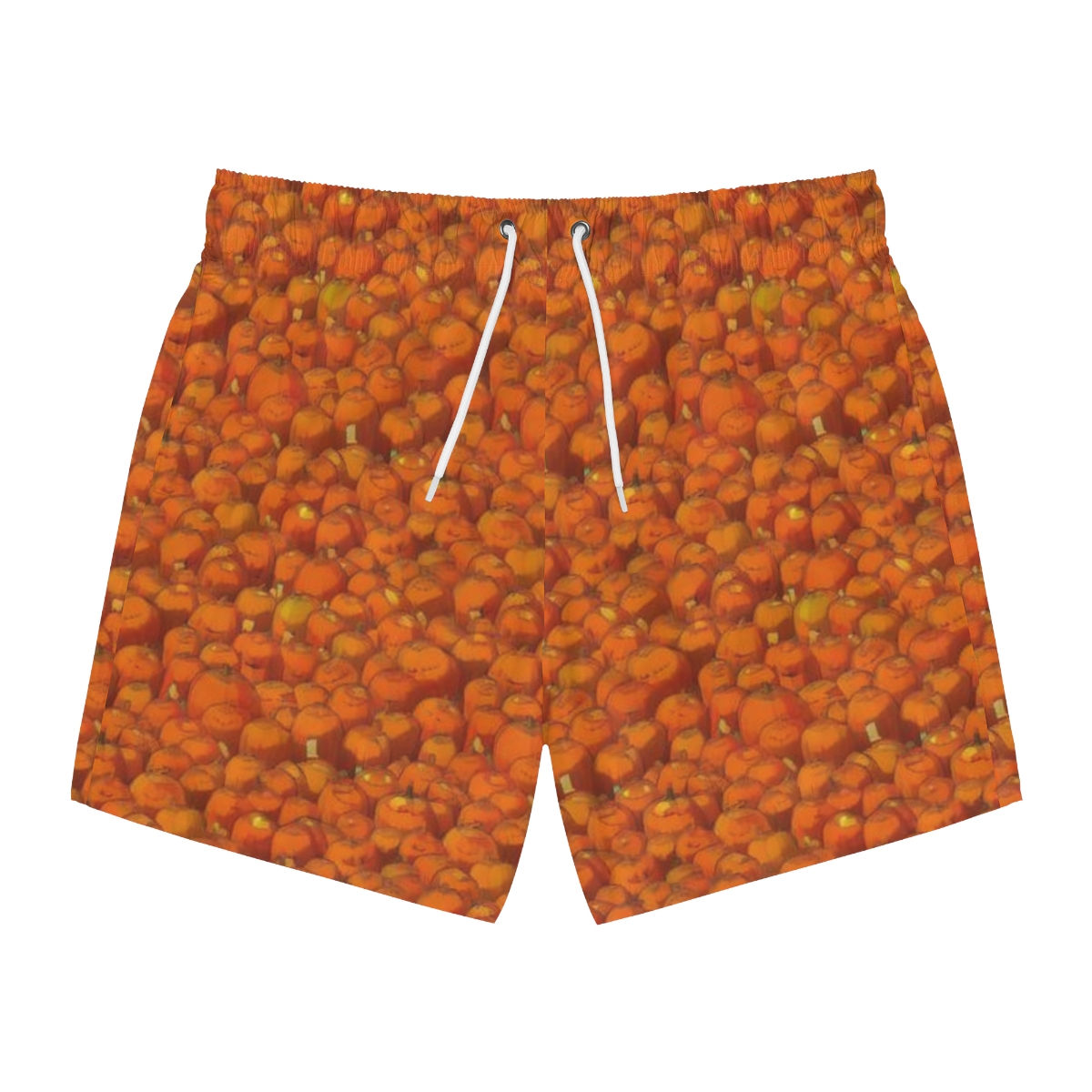 Autumn Pumpkin Patch Halloween Swim Trunks
