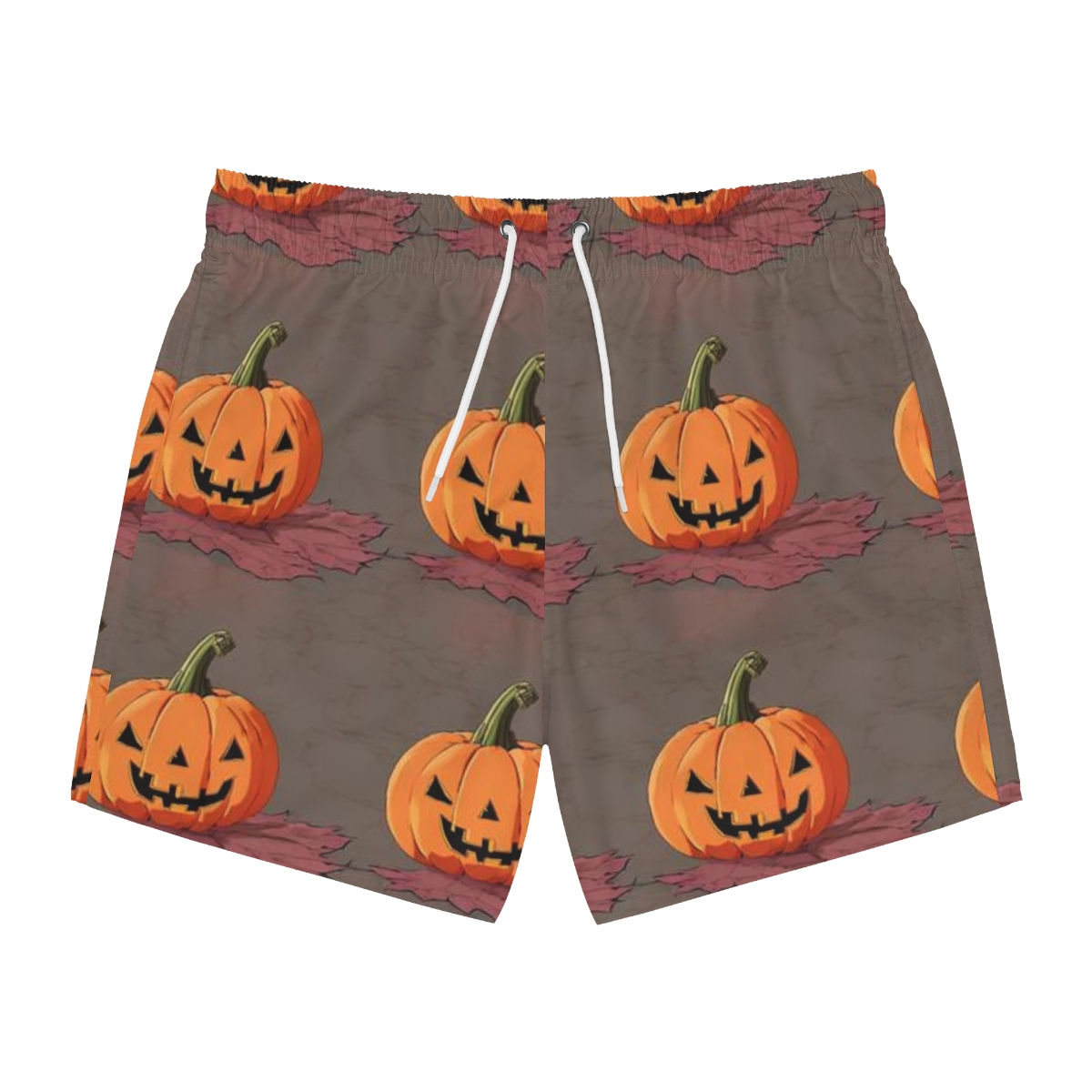 Spooky Jack-O-Lantern Halloween Swim Trunks