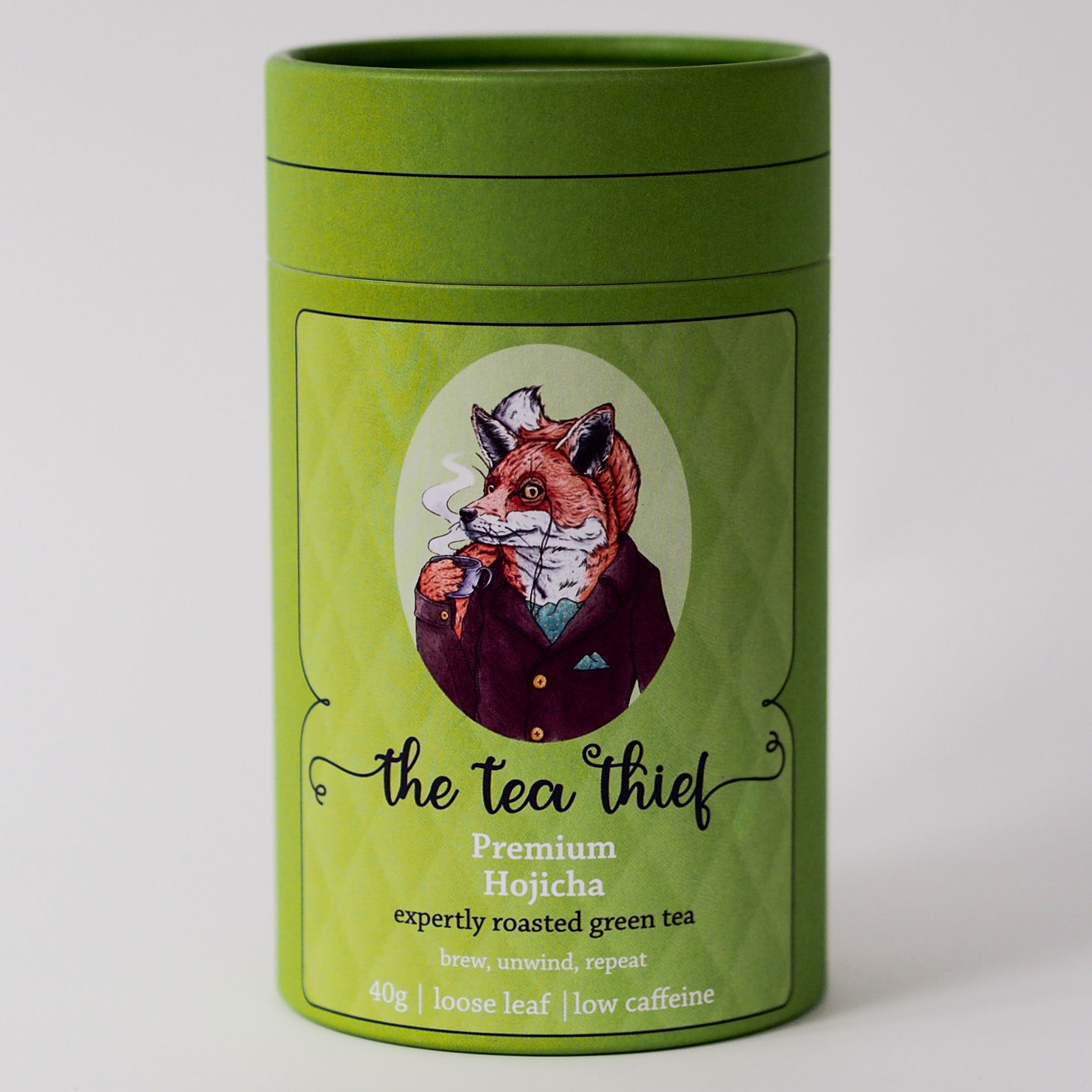 Premium Hojicha | Green Tea in a Velvet Dinner Jacket