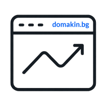 Печалба от дигиталнен маркетинг ипредставена с минимална иконографика — услуги (ръкостискане), собствени активи с растеж на трафика (прозорец с графика) и дигитални продукти (лаптоп със стрелка за сваляне)