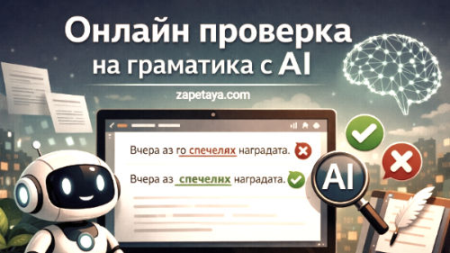Онлайн проверка на граматика с AI