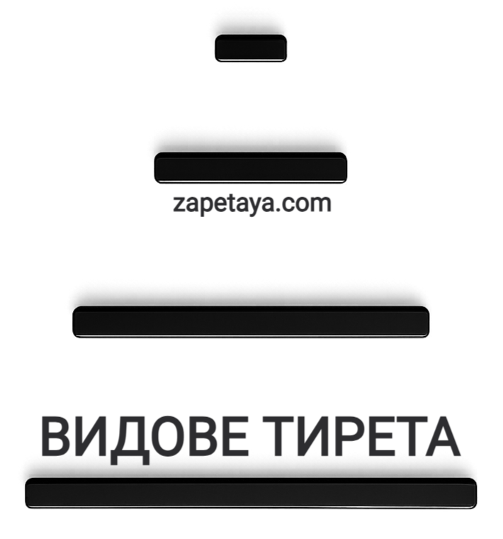 Видове тирета в българския език