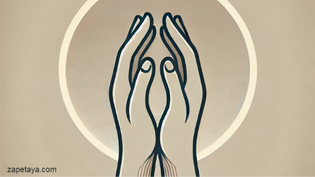 Длани в символ на молба