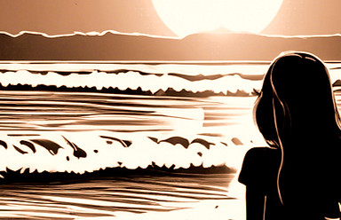 Описание на залез със сложно изречение