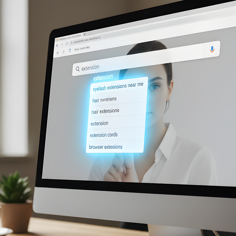 suggerimenti nella barra di ricerca che google ti fornisce