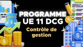 Programme UE 11 DCG - Contrôle de Gestion (réforme 2026-2027)