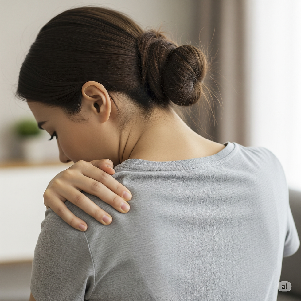 肩凝りの女性